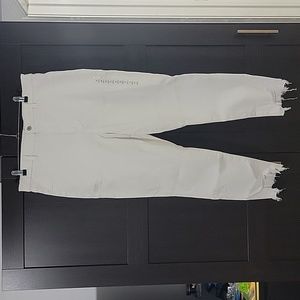 AE Curvy Super High Rise White Jegging Crop